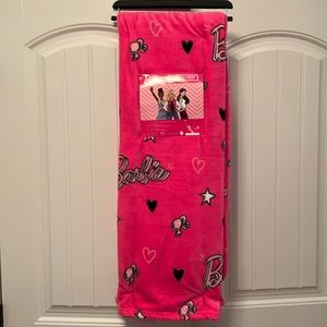 Barbie Oversized Pink Throw Blanket 50 x 70 - NWT